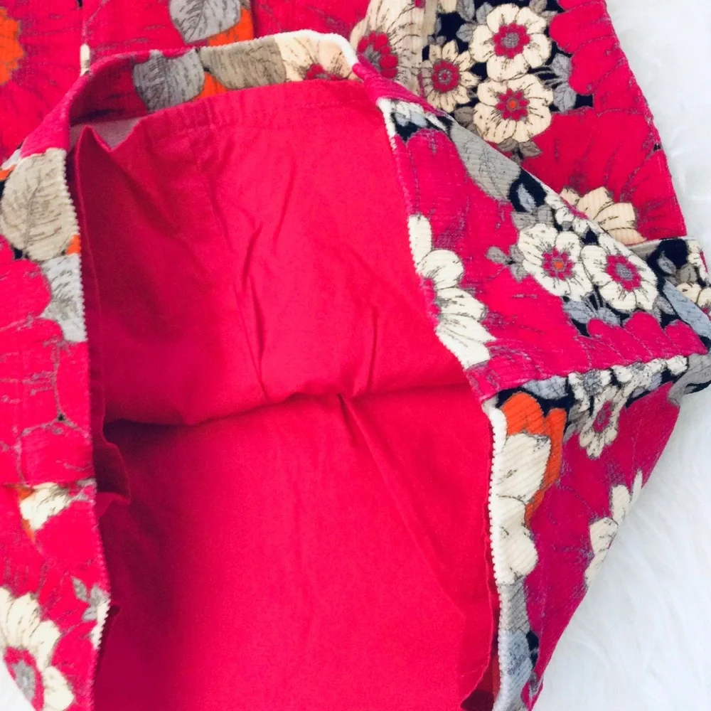 BABY GAP Floral Corduroy Dress